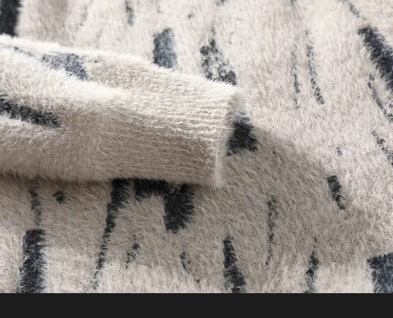 Harakiri sweater fabric detail with solid pattern design.