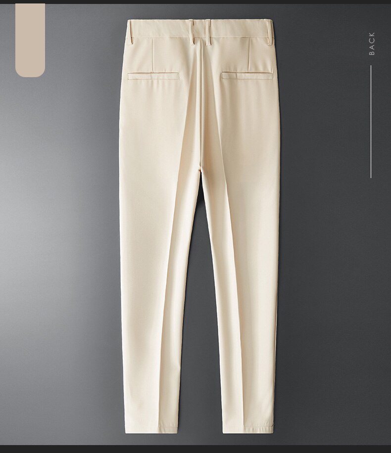 Vinny Office Pants in premium polyester with a tapered, classic design.