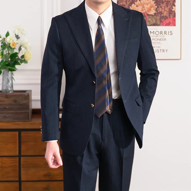 Business office Italian suit made of polyester and viscose, perfect for a stylish, classy look.