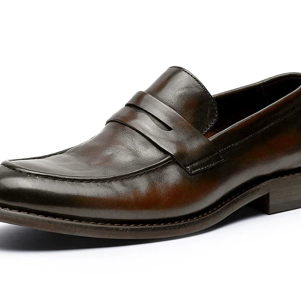 Elegant genuine leather loafers
