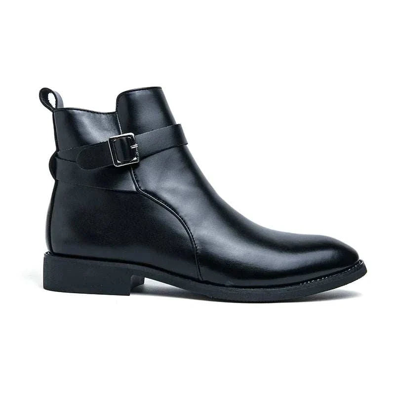 Elegant luxury boots made of ecological leather and high-quality rubber, combining fashion with functionality.