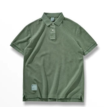 Polo cotton washed t-shirt