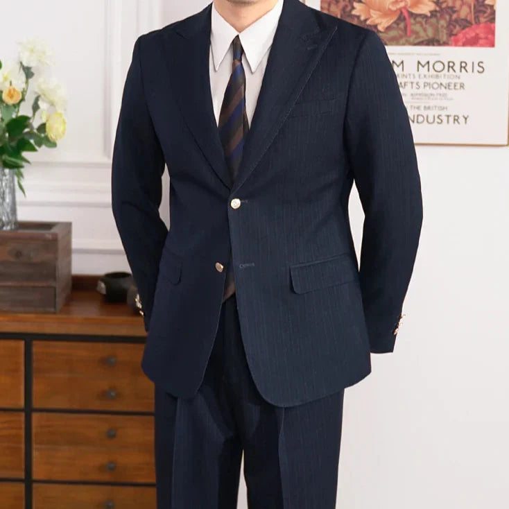 Business office Italian suit in a stylish modern setting.