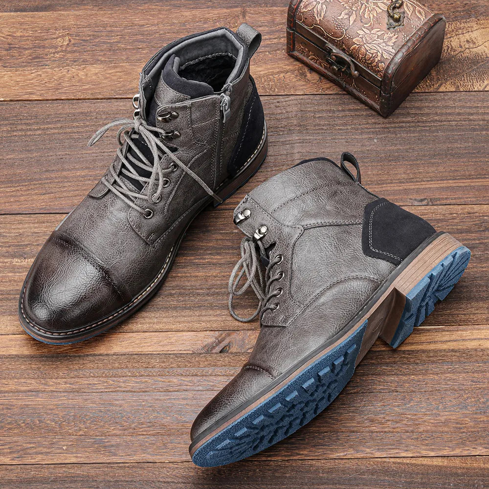 High-quality ANT ankle boots with classic design for men in cold season.
