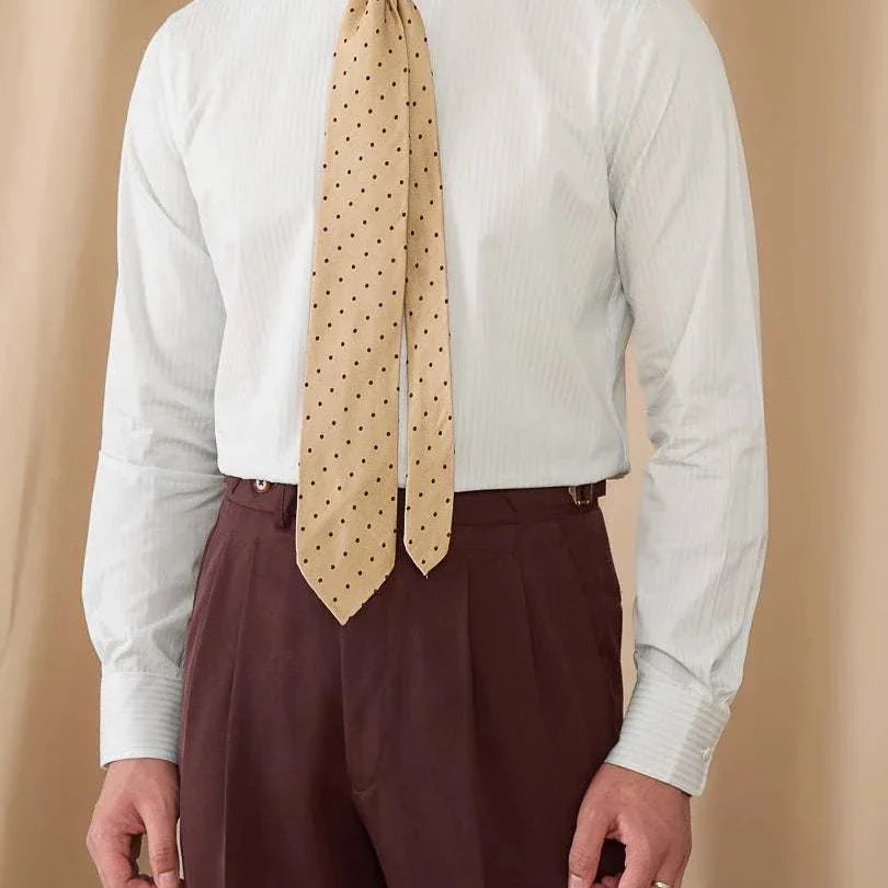 Business slim fit long sleeve premium shirt for men, elegant and comfortable polyester design.