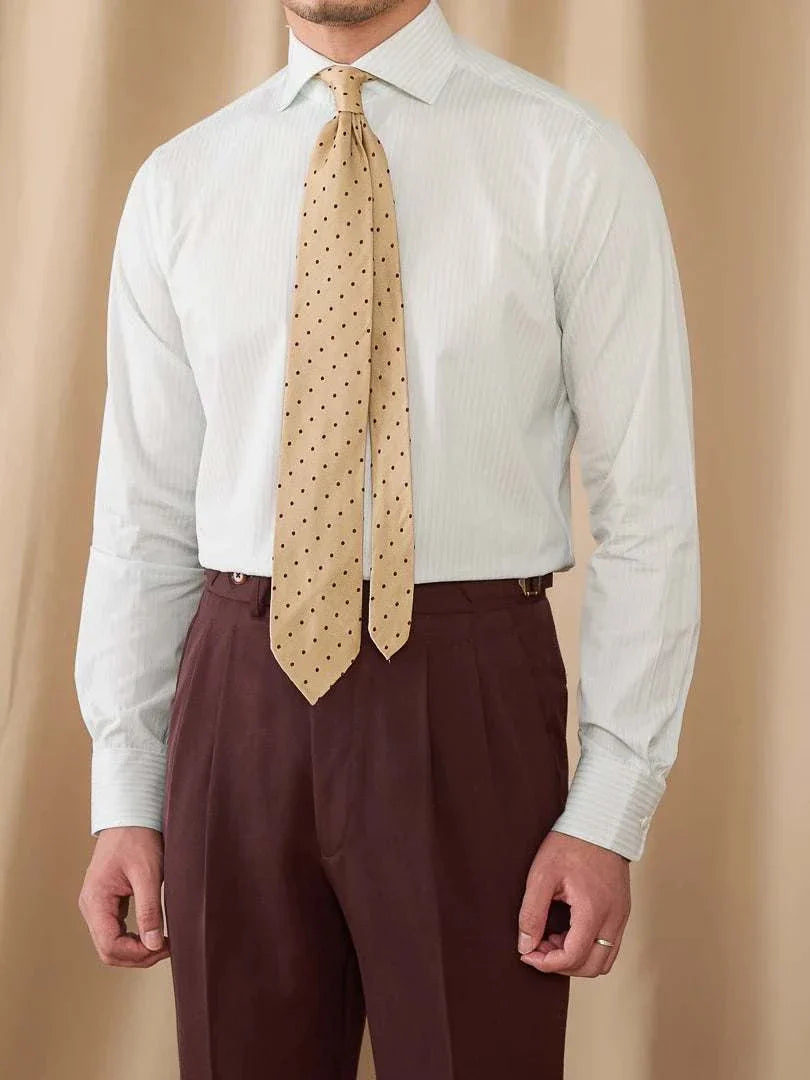 Business slim fit long sleeve premium shirt for men, elegant and comfortable polyester design.