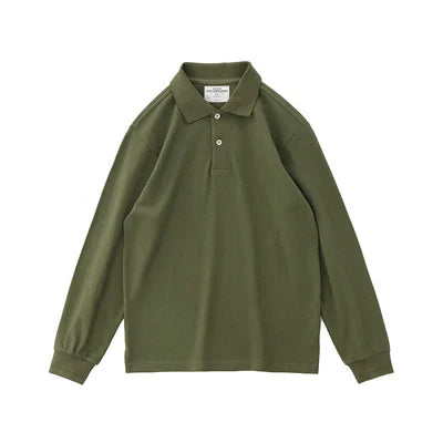 Retro autumn casual t-shirt polo