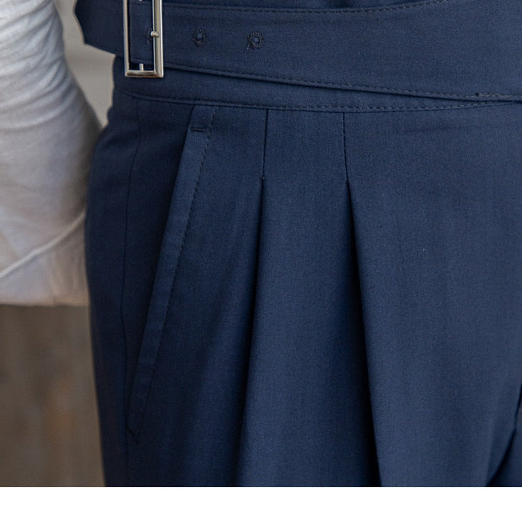 High Waist Business Trousers in premium polyester fabric, showcasing elegant tailoring and a refined fit.