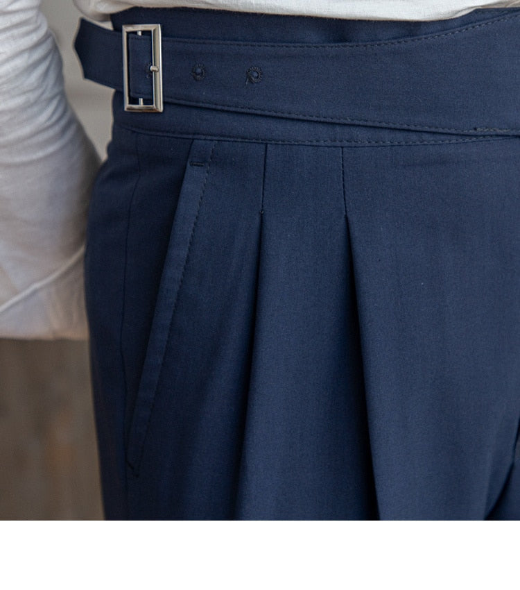 High Waist Business Trousers in premium polyester fabric, showcasing elegant tailoring and a refined fit.
