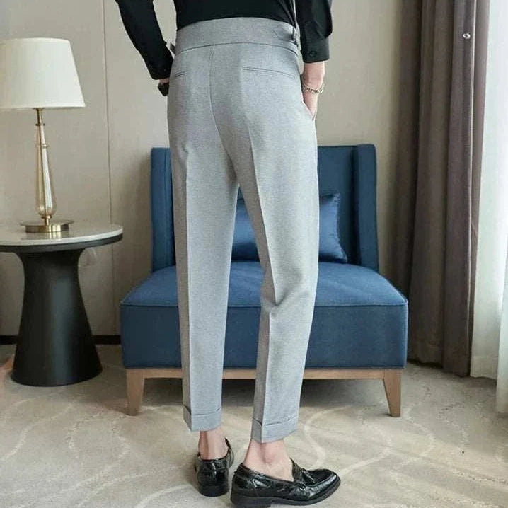 Slim fit suit elegant pants for men with modern look and comfortable design.