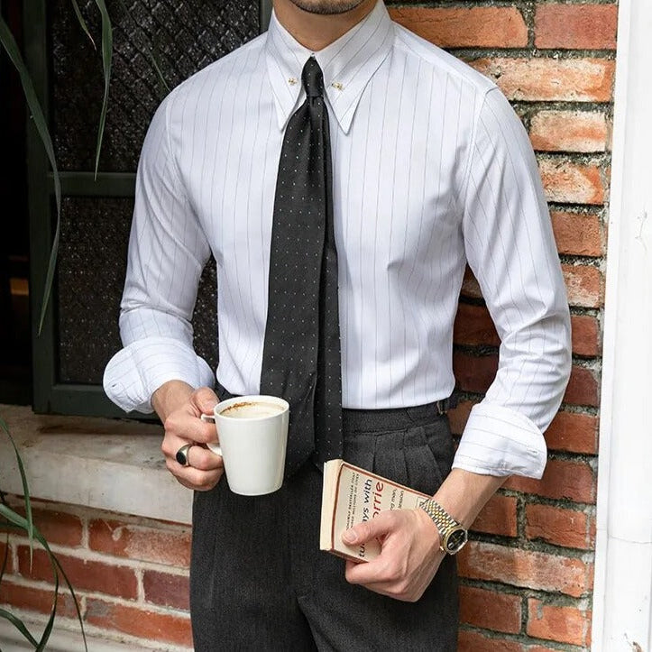 Antonios Business Camisa long sleeve shirt in smart casual style, perfect for special events and meetings.