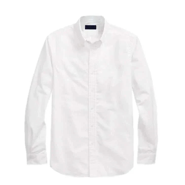 Oxford business casual long sleeve cotton shirt for men