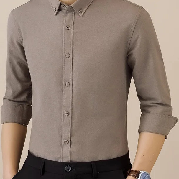 SAFARI Business formal cotton long sleeve shirt