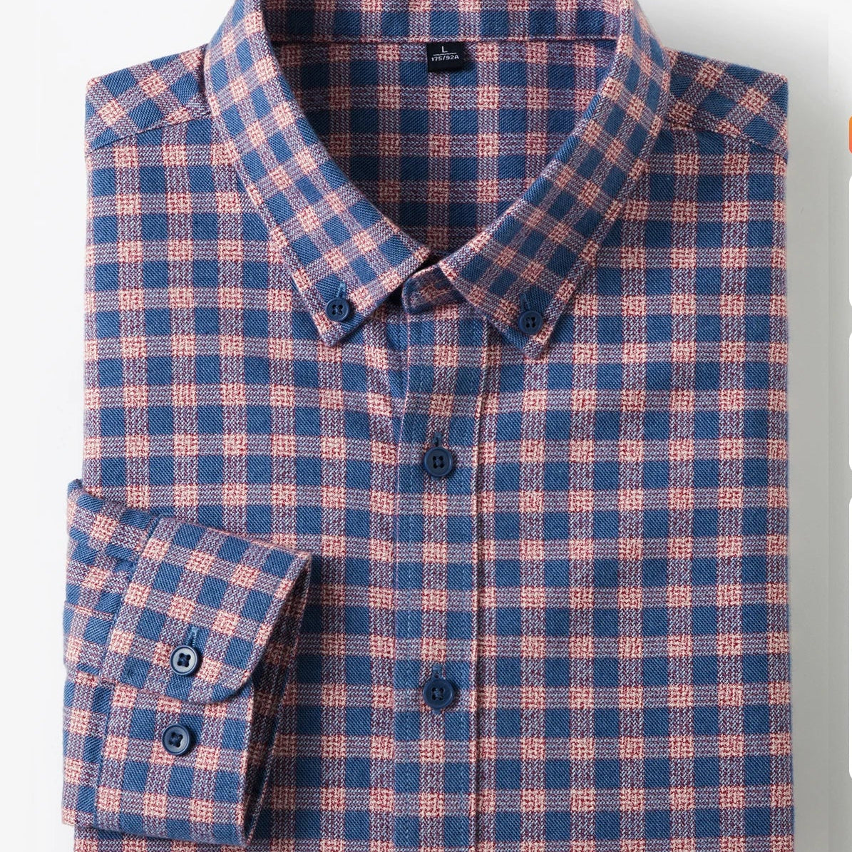 Antonios checkered business long-sleeve shirt