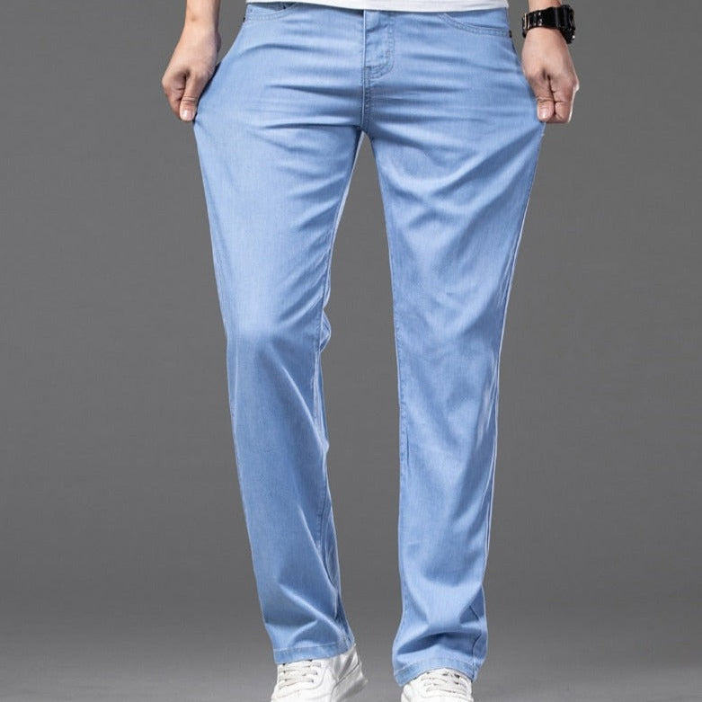 Light blue Vinny Jeans for smart casual wear, suitable for spring and autumn.