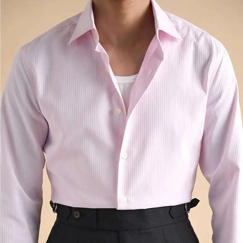 AntoniosClothing cotton business solid shirt