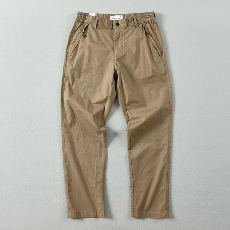 Carrot fit smart-casual pants
