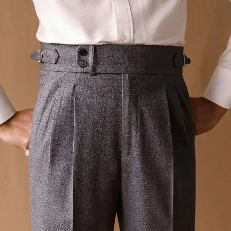 Naples retro straight trousers