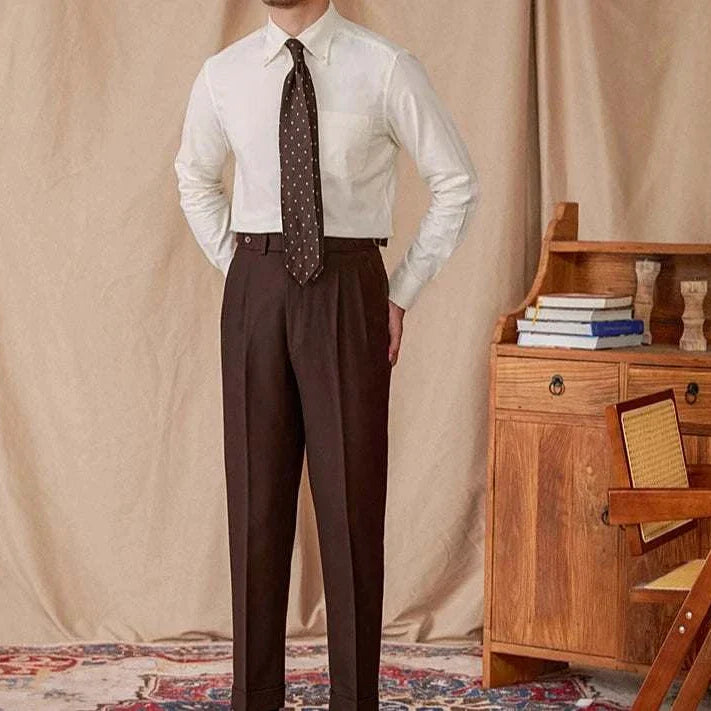 Autumn vintage corduroy shirt for men with elegant style and perfect fit.