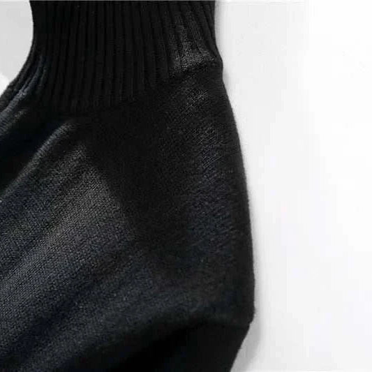 Cold season casual cardigan, cotton material close-up.