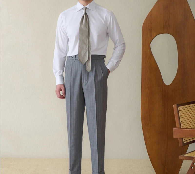 Italian style old money shirt with classic vintage design and comfortable fit.