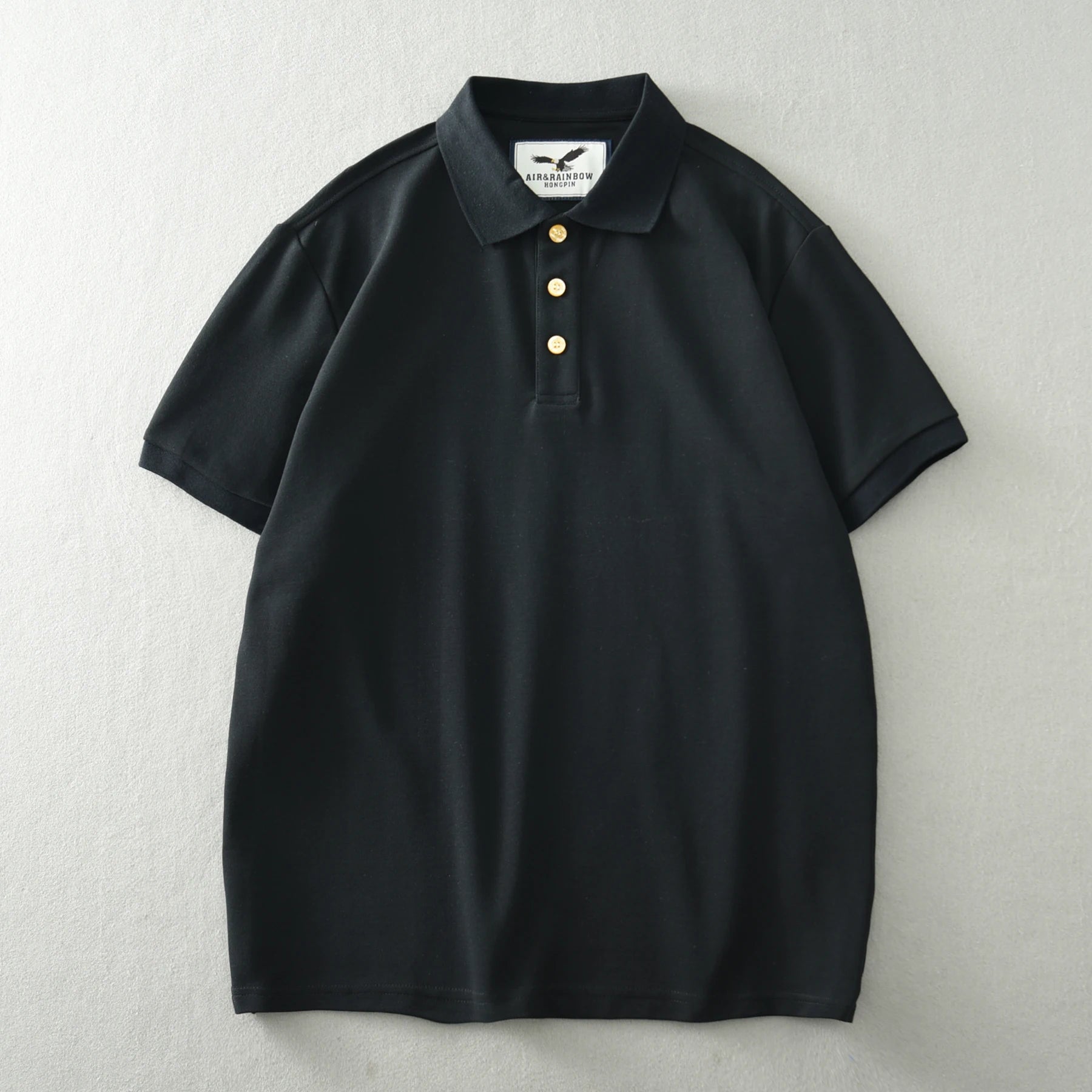 American retro short-sleeved business t-shirt