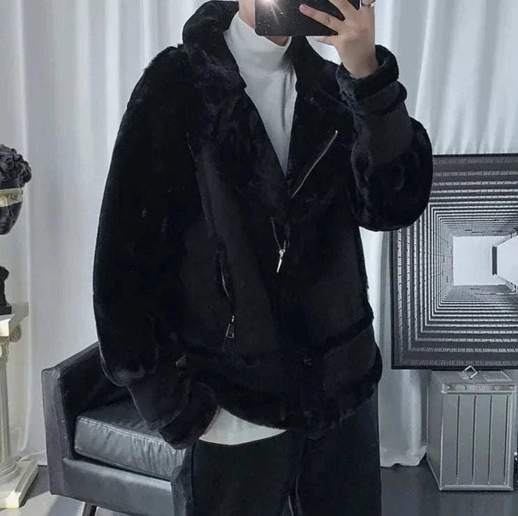 Men's casual DEER winter jacket made of comfortable polyester, suitable for all seasons.