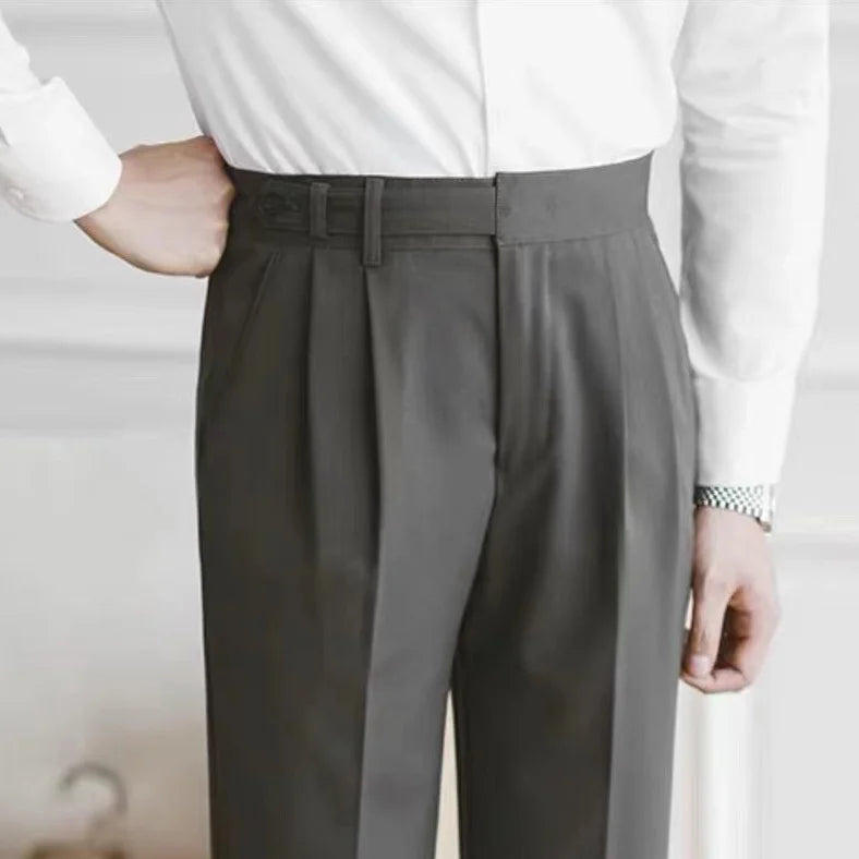 Elegant quality high-waist trousers