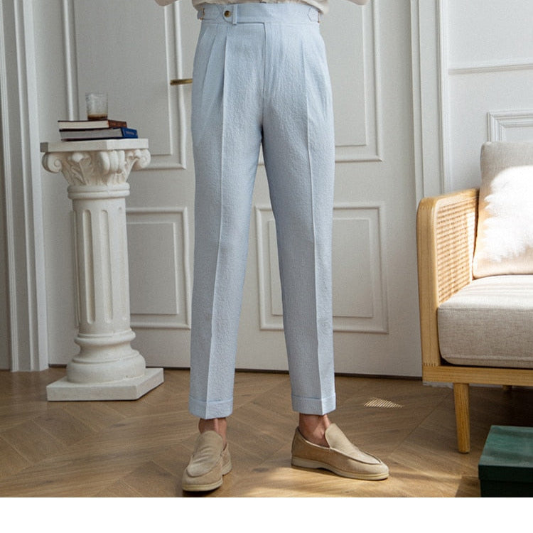 Italian Old Money Trousers stylishly tailored for sophisticated elegance.