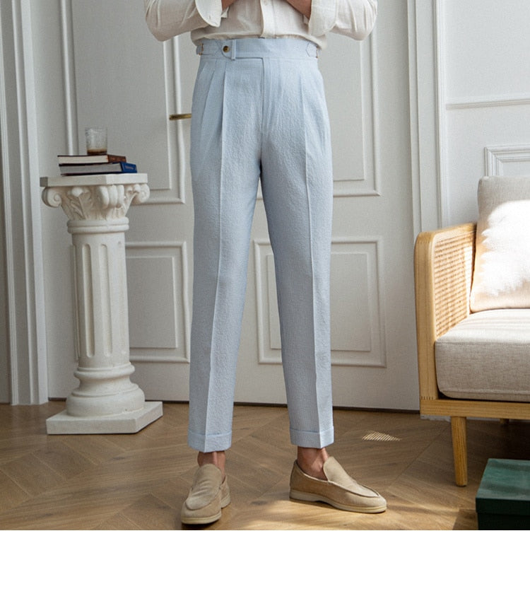 Italian Old Money Trousers stylishly tailored for sophisticated elegance.