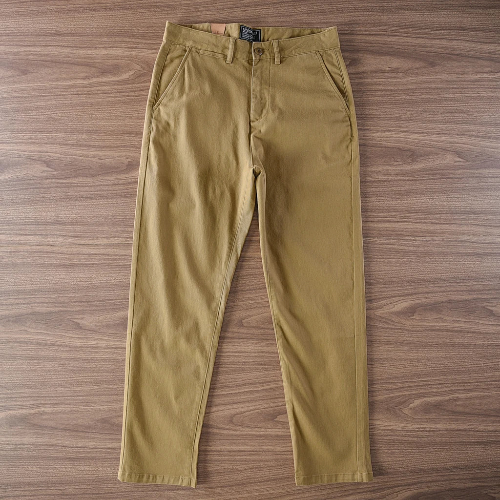 Twill casual simple pants