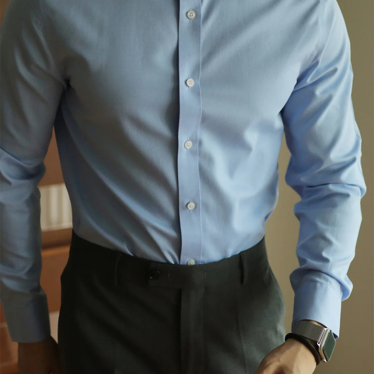 Casual office Italian shirt in soft cotton, perfect for a stylish and comfortable look.