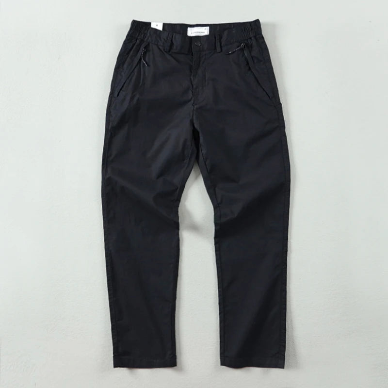 Carrot fit smart-casual pants