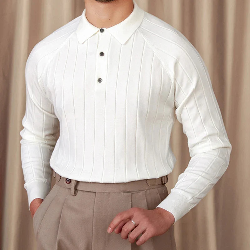 Men's woolblend sweater in classic Italian style, offering comfort and perfect fit.