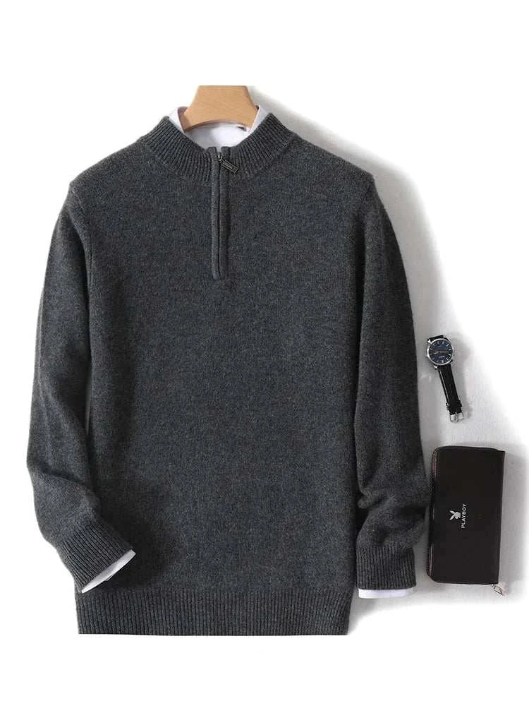 Luxury wool casual sweater for men, high-quality wool, perfect for any casual occasion.