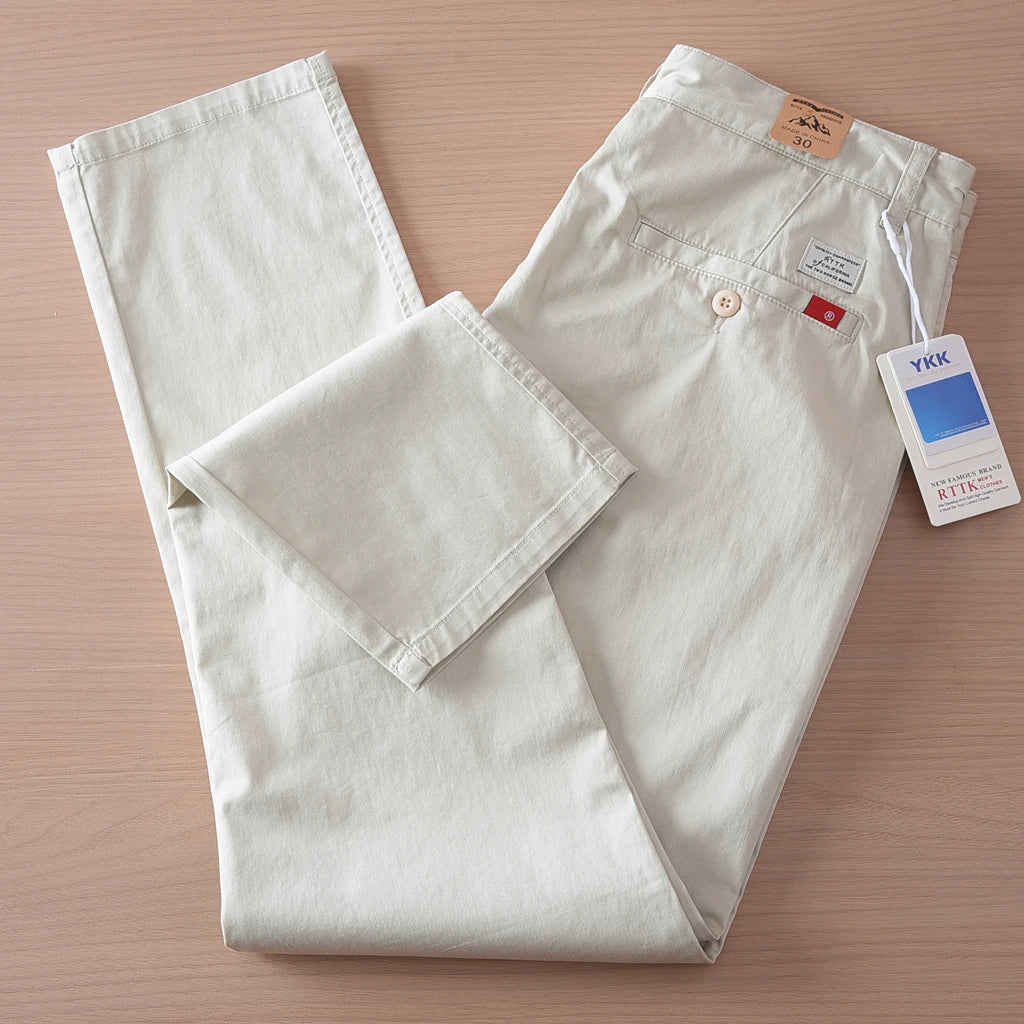 Business straight fit chino with 97% cotton