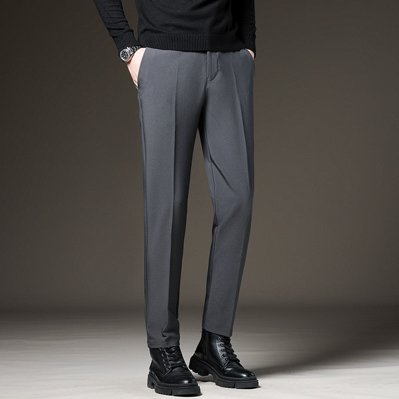 Vinny Suit Pants in dark gray, elegant and comfortable style for men.