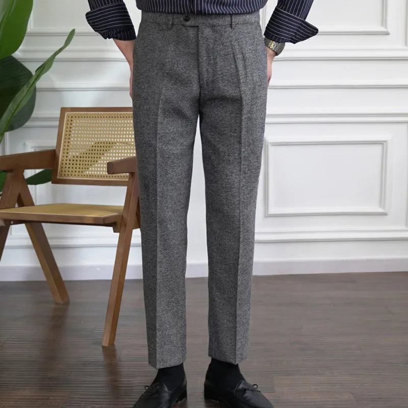 Winter tweed suit trousers