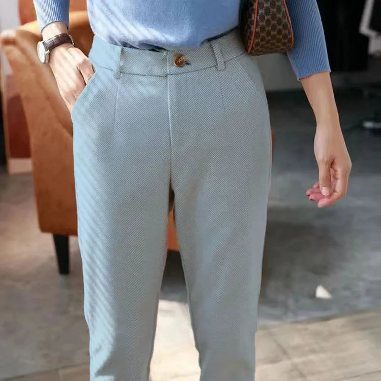 Aurelius high-waist trousers