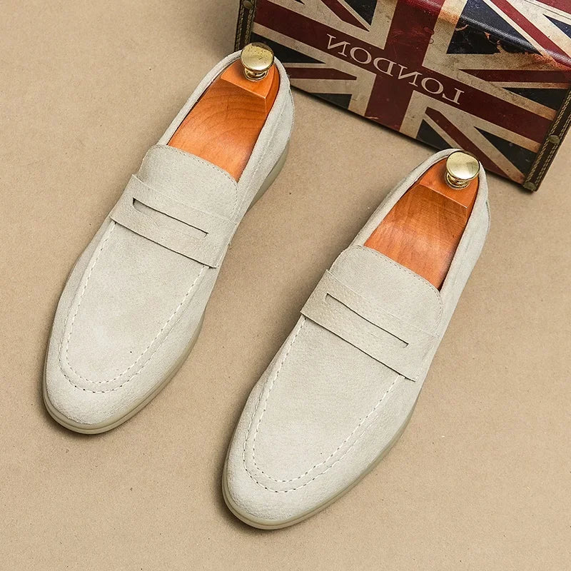 Retro pointed penny loafer