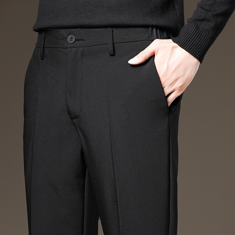 Vinny Suit Pants in black, smart and elegant style, comfortable fit.