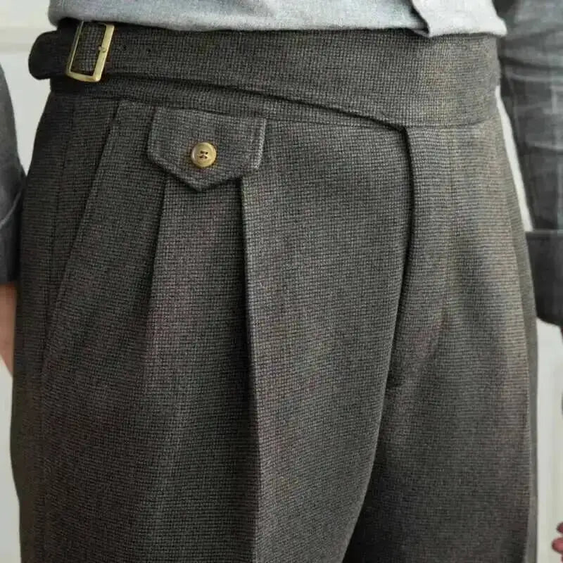 Pantalones rectos otoñales de estilo clásico