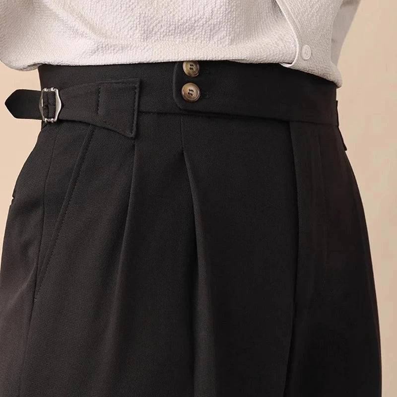 Trousers for office business social club, polyester and cotton blend, stylish and durable.