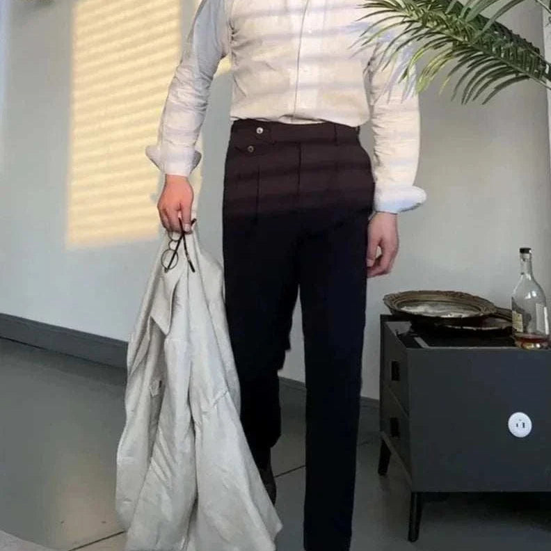 Office suit long sleeve shirt for men, casual and elegant style, solid pattern, polyester material.