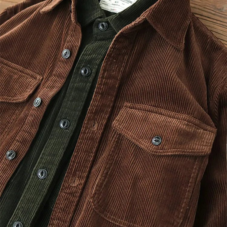 American 80s corduroy autumn jacket - Antonios