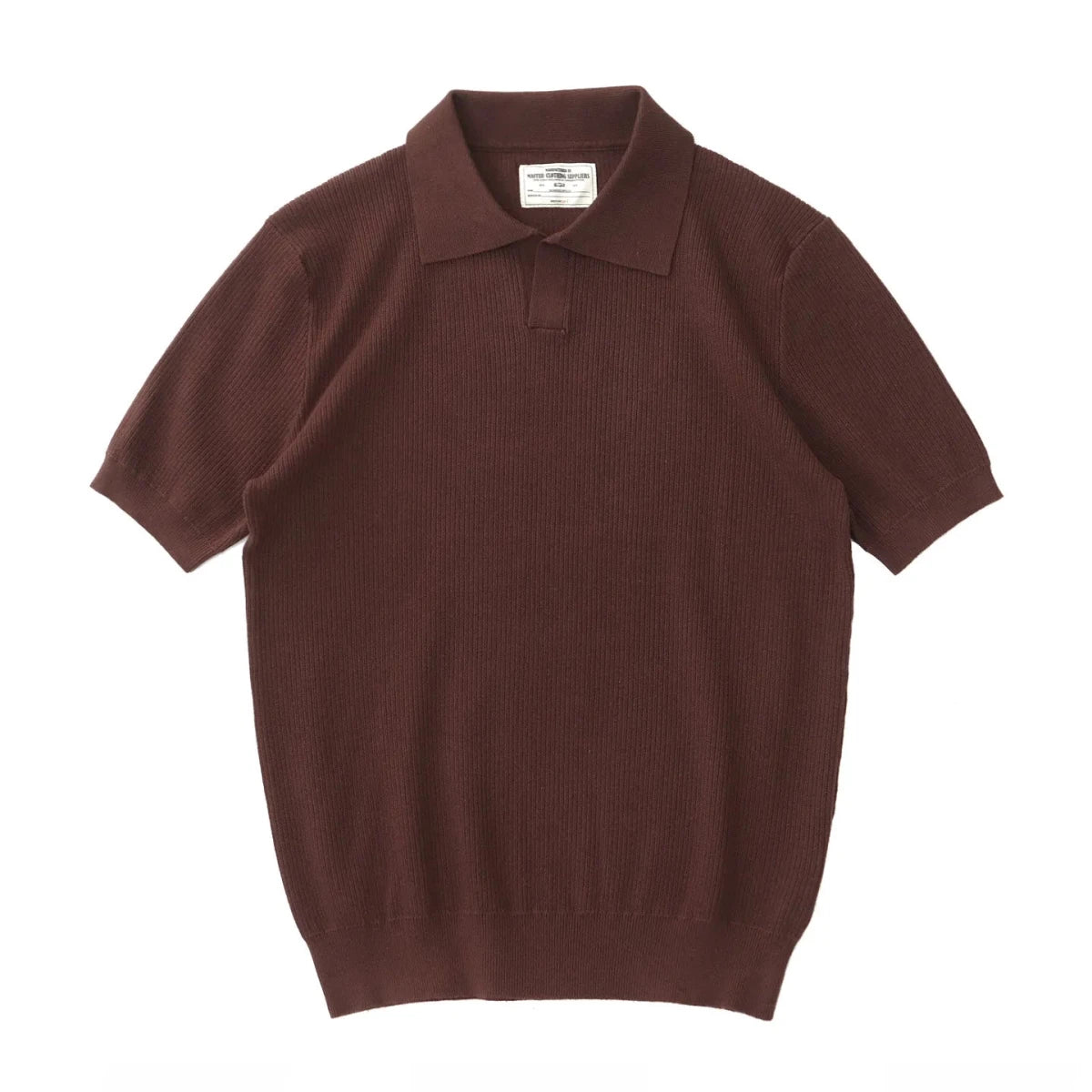 American retro polo golf t-shirt - AntoniosClothing - Coffee