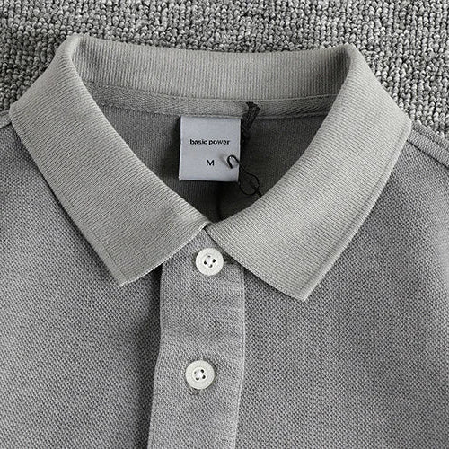 American retro polo long - sleeve t-shirt - Antonios