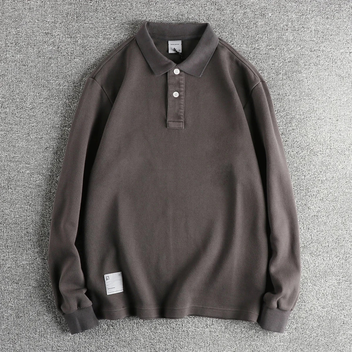 American retro polo long - sleeve t-shirt - Antonios