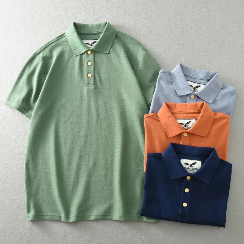 American retro short - sleeved business t-shirt - Antonios