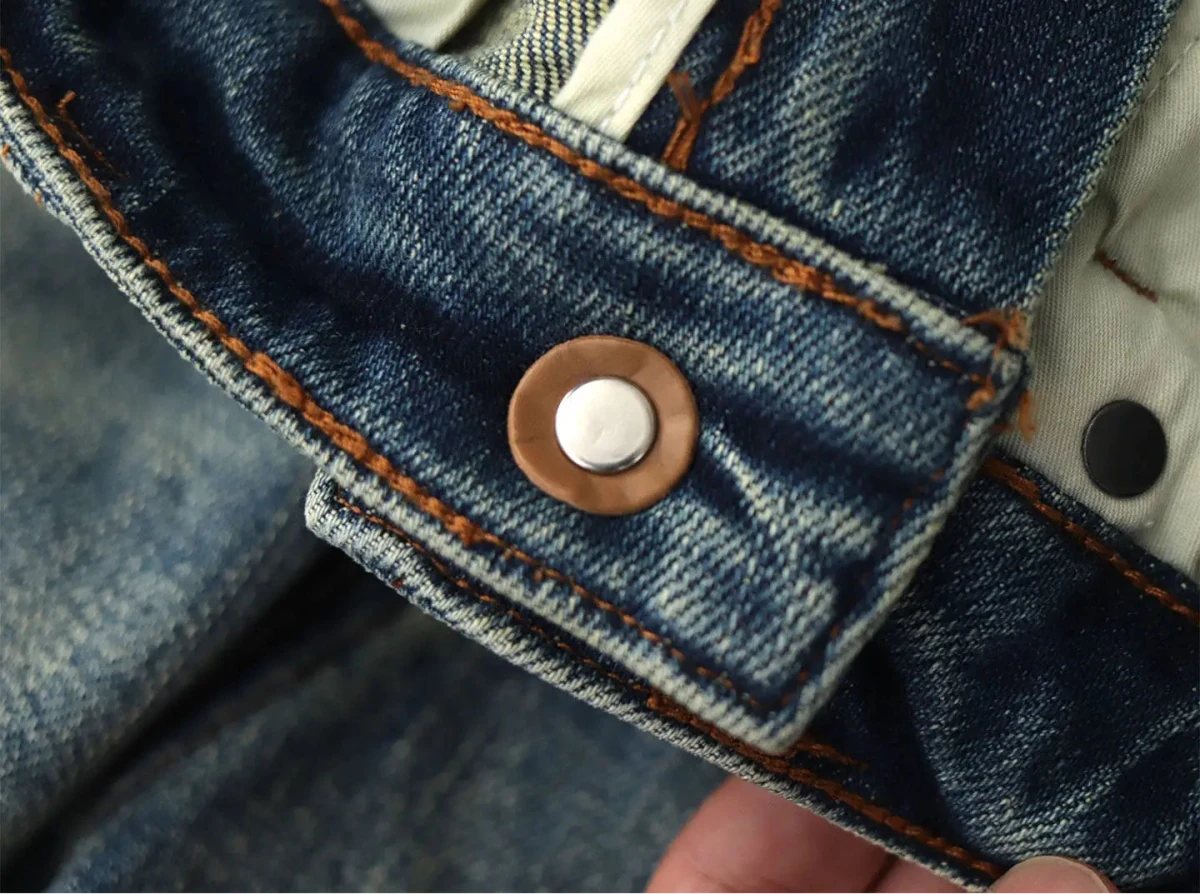 American Retro Vintage Straight - Leg Denim Jeans - Antonios